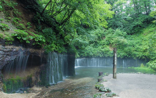 軽井沢　白糸の滝